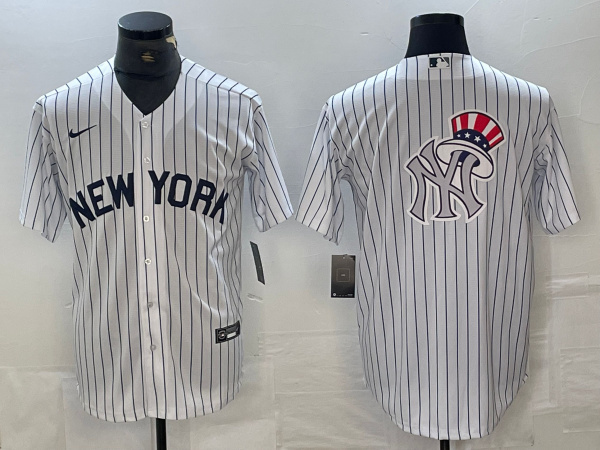 Men's New York Yankees Team Big Logo White Cool Base Stitched Baseball Jersey Men's New York Yankees Team Big Logo White Cool Base Stitched Baseball Jersey